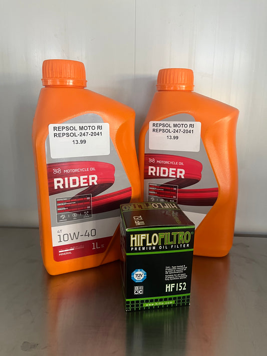 Oil Change Kit Mineral 10w40