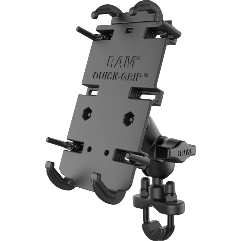 RAM QUICK-GRIP XL PHONE HOLDER W/ SHORT ARM & U-BOLT
