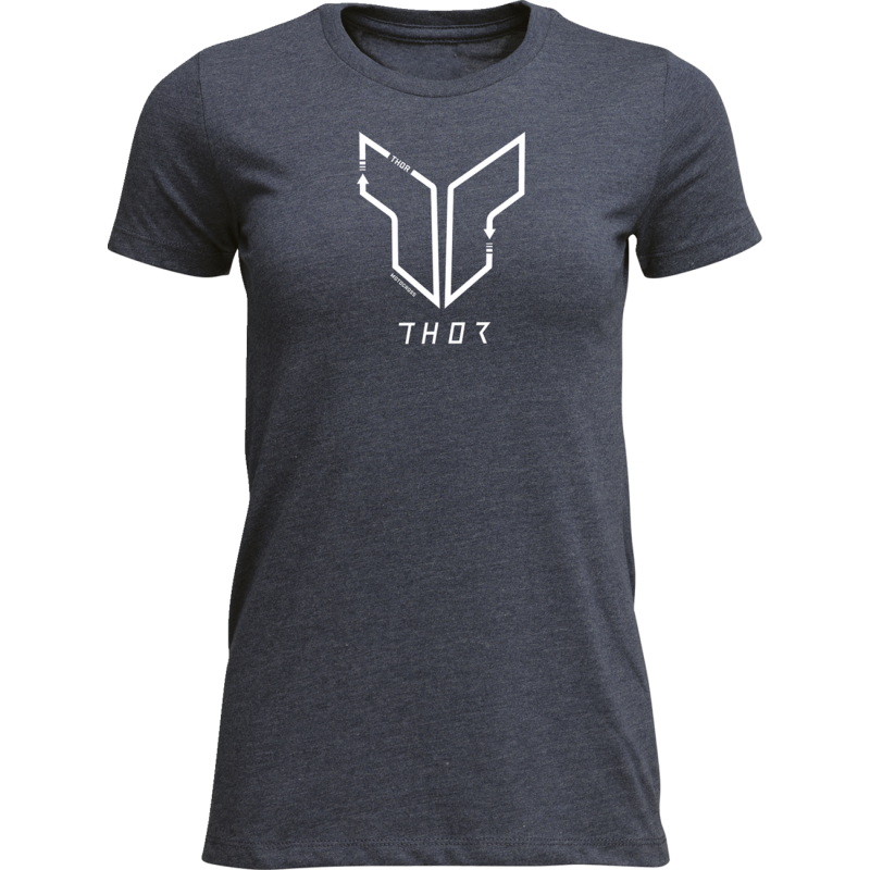 TEE WOMENS TRAX NAVY SM