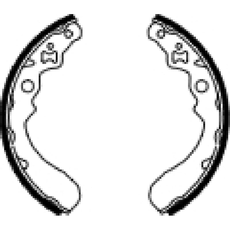 BRAKE SHOES - 628 FRONT
