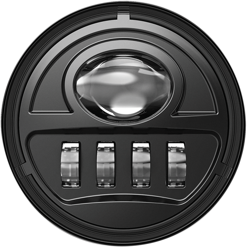 24W - 4.5" Motorcyler Headlight Pair - Black - DOT - PR