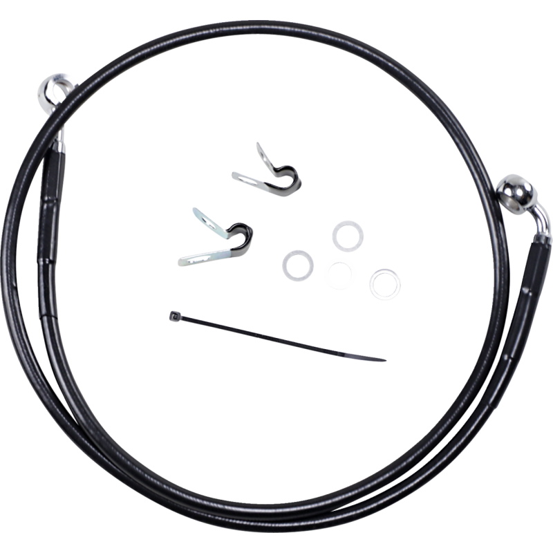 04-10 XL +6 BLK FRT BRAKE LINE KIT