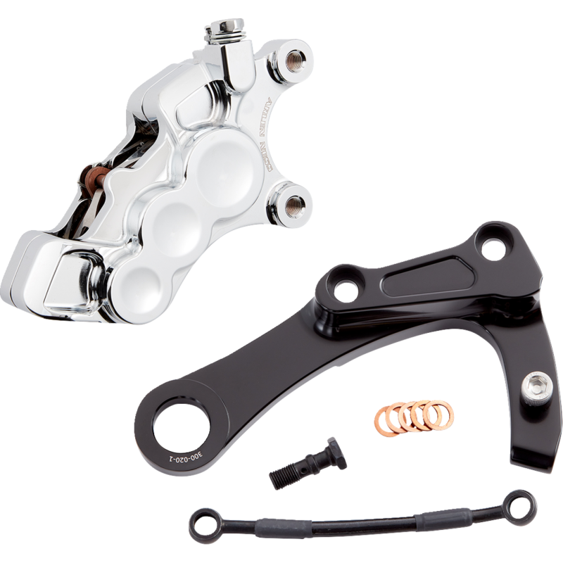 CALIPER REAR 6 PIST0N CHROME M8 SOFTAIL