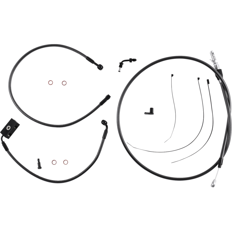 Black Pearl Handlebar Installation Kit - 8" -18-24 Softail