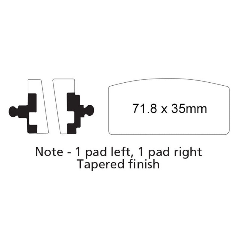 BRAKE PADS - FA SERIES - FA22 FRONT