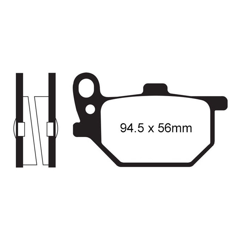 EBC PAD FA41,FERODO 310-041(FDB184P)  (VD215).