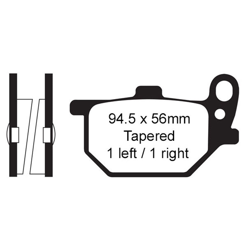 BRAKE PADS - FA SERIES - FA61 FRONT