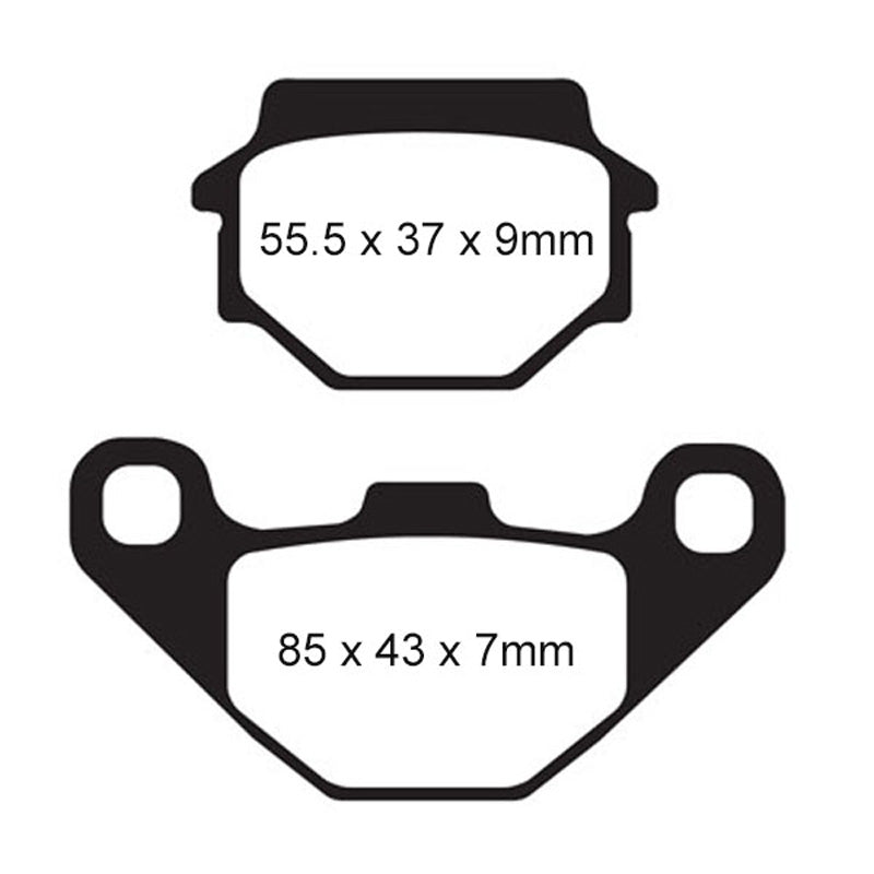 BRAKE PADS - FA SERIES - FA67/3 REAR