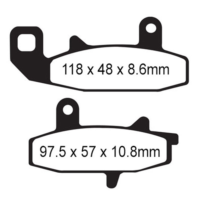 BRAKE PADS - R SERIES - FA147R FRONT