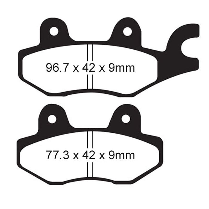BRAKE PADS - FA SERIES - FA197 FRONT/REAR