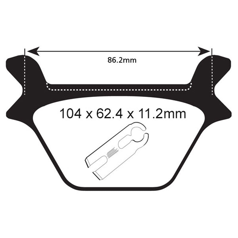 BRAKE PADS - FA SERIES - FA200 REAR