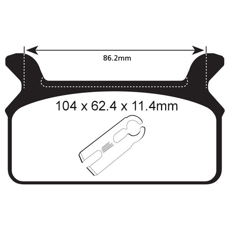 BRAKE PADS - V SERIES - FA201V REAR