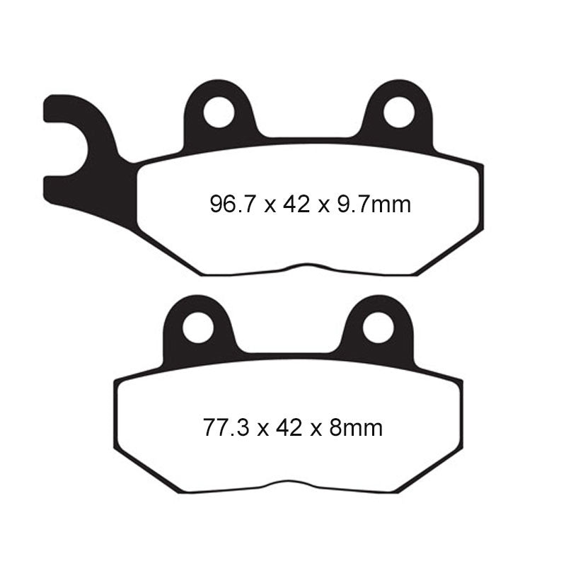 BRAKE PADS - HH SERIES - FA214/2HH REAR