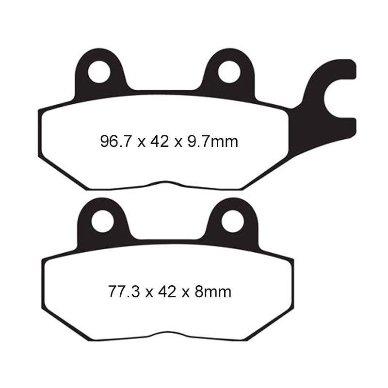 BRAKE PADS - HH SERIES - FA215/2HH REAR