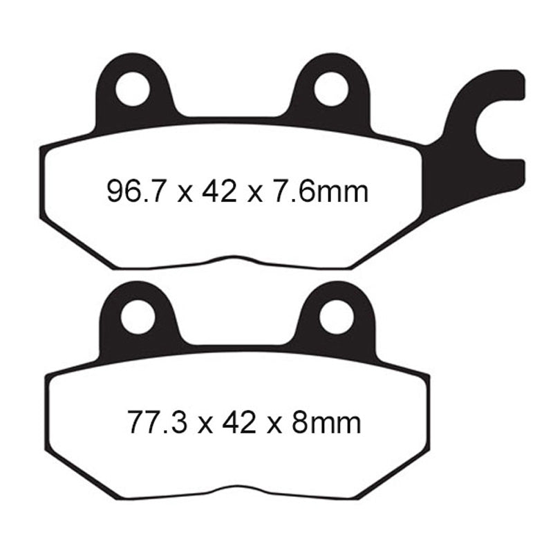 BRAKE PADS - HH SERIES - FA215HH FRONT/REAR