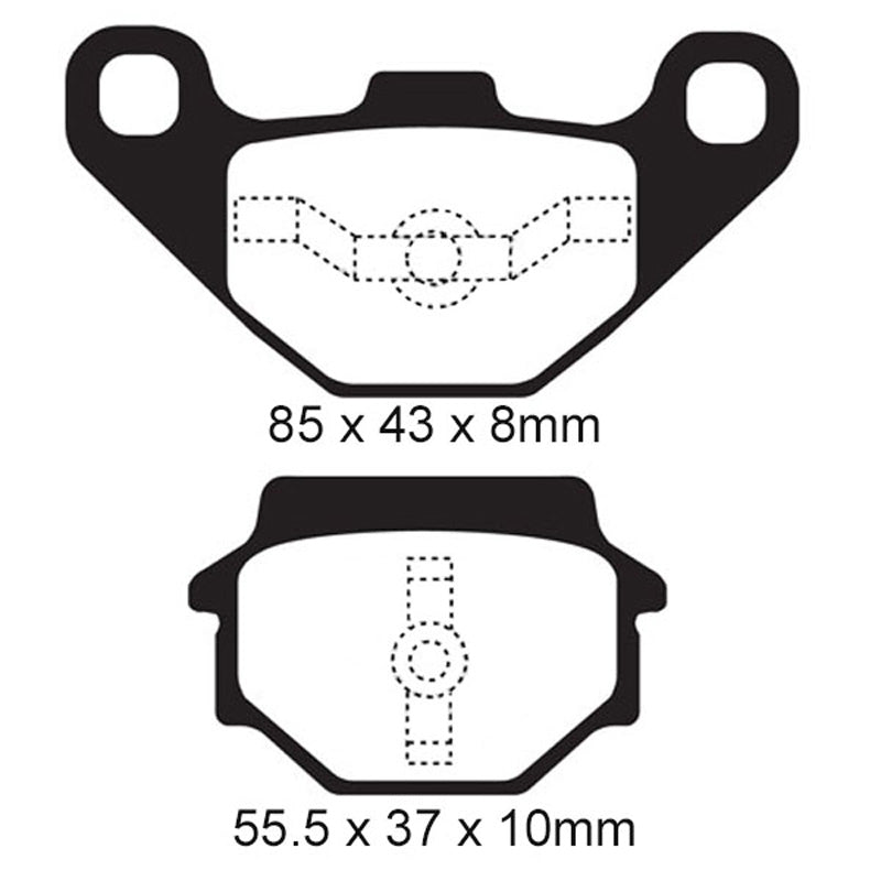 EBC PAD FA251,FERODO 310-251 (FDB314P)