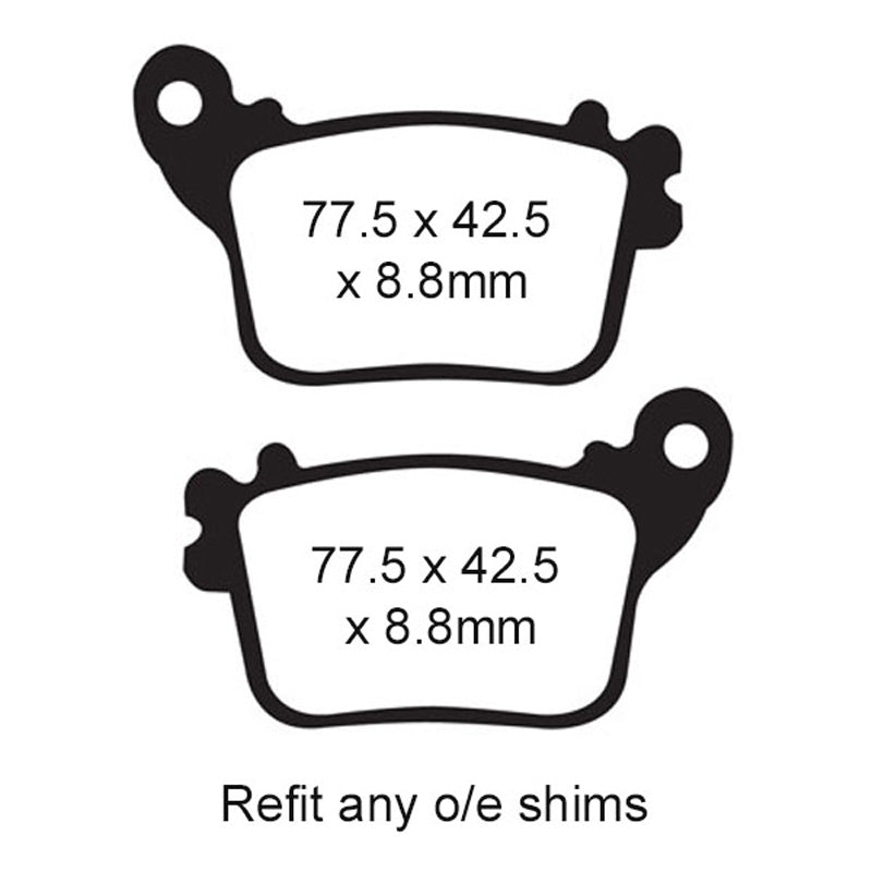 BRAKE PADS - FA SERIES - FA436 REAR
