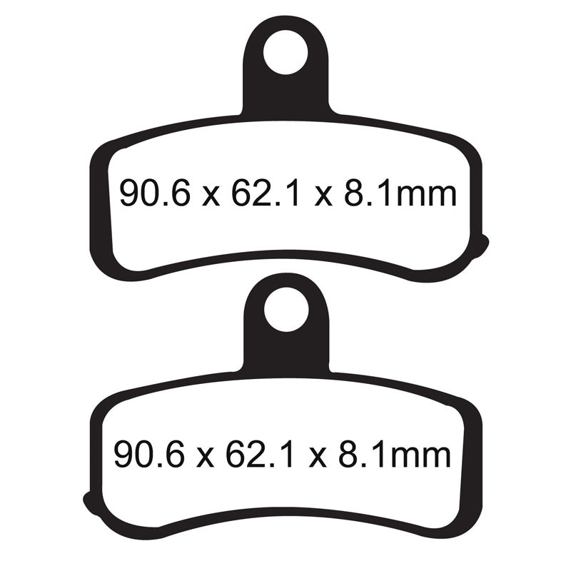 BRAKE PADS - EPFA SERIES - EPFA457HH FRONT