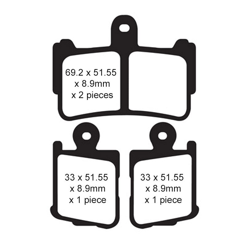 BRAKE PADS - HH SERIES - FA499/4HH FRONT