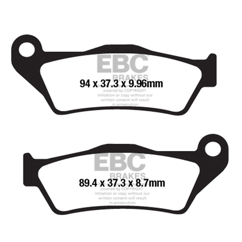 BRAKE PADS - HH SERIES - FA671HH REAR