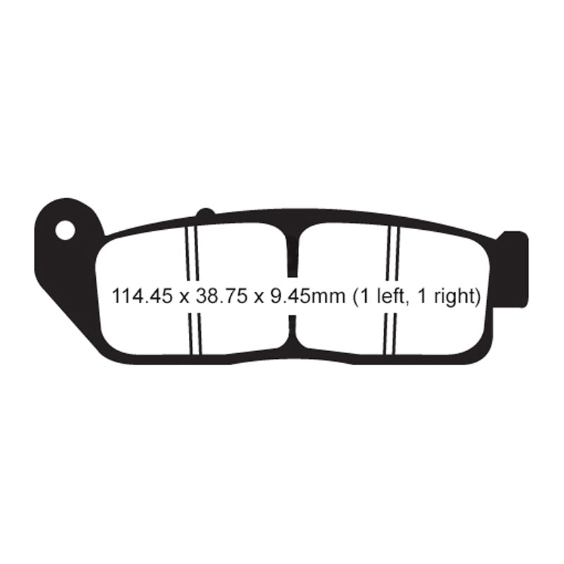 BRAKE PADS - V SERIES - FA672V FRONT