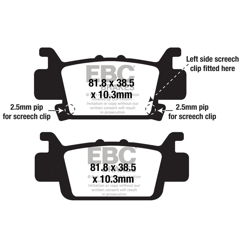 BRAKE PADS - R SERIES - FA703R