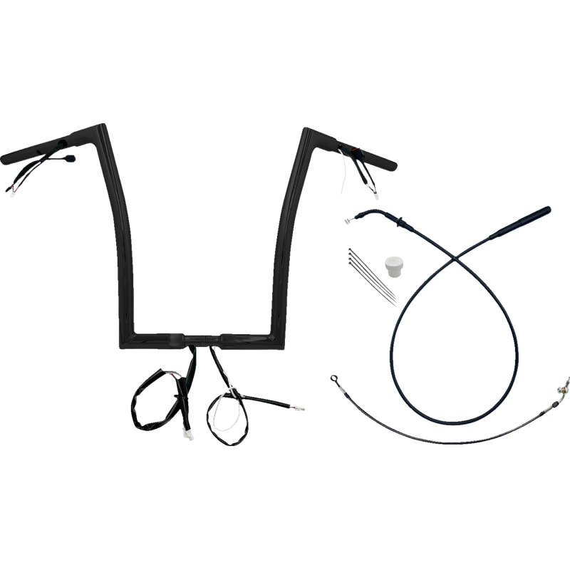 1-1/4" EZ Install Flat Top Handlebar - 16" - BLK