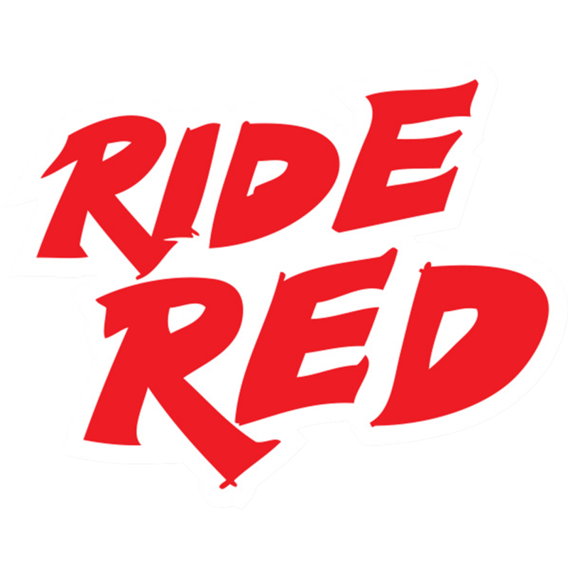 DECAL SHEET 4" RIDE RED