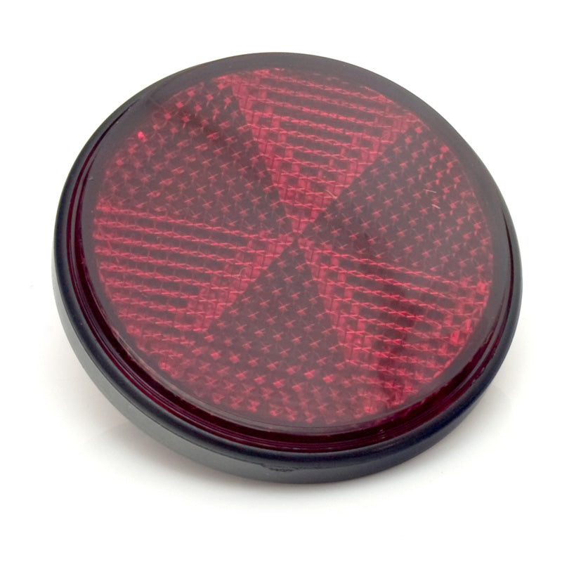 ROND REFLECTOR 2-1/4" RED CENTER BOLT