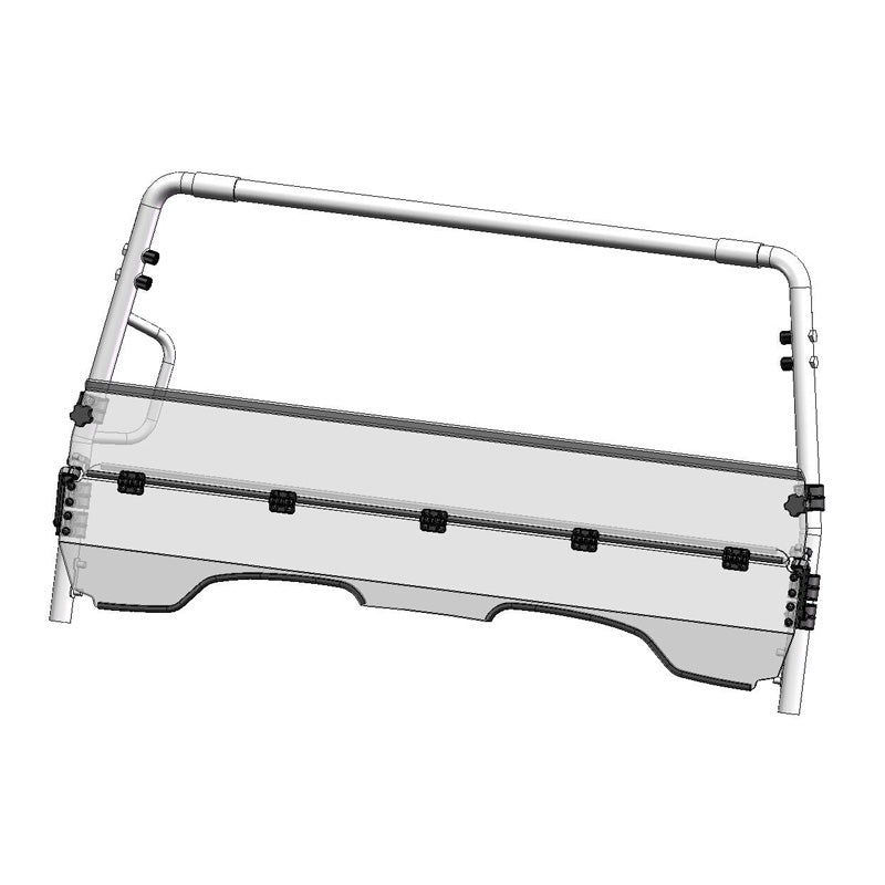HALF FOLDING WINDSHIELD (HARD COAT) HONDA BIG RED