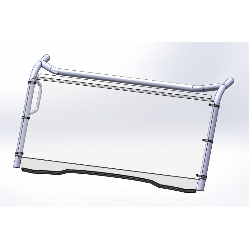 %FULL WINDSHIELD KAWASAKI MULE PRO-FXR