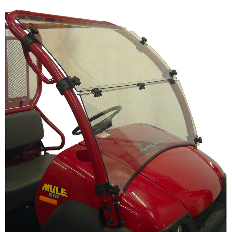 FULL WINDSHIELD WITH HOOD STORAGE ACCESS (HARD COAT) KAWASAKI MULE 610 06-16