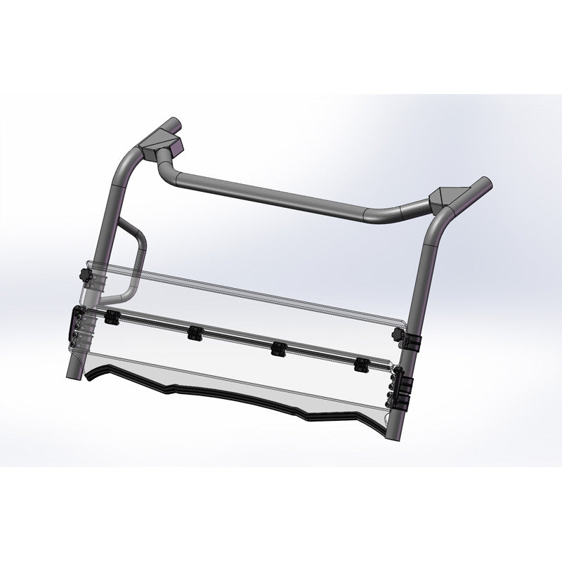 HALF FOLDING WINDSHIELD (HARD COAT) KAWASAKI 16-22