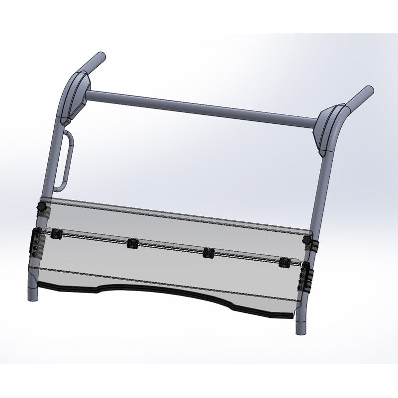 HALF FOLDING WINDSHIELD (HARD COAT) KAWASAKI MULE 700 19-22