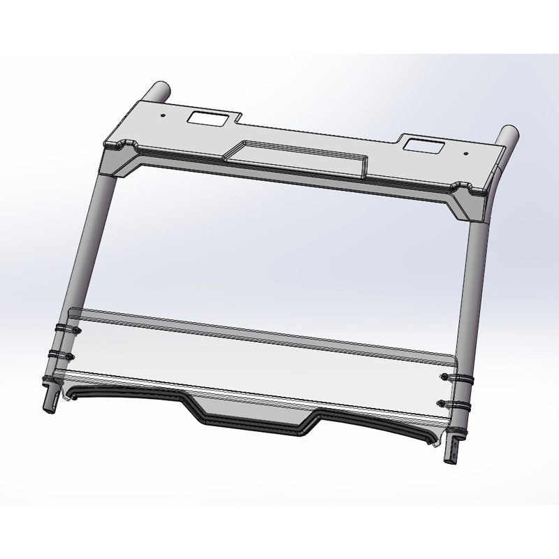 %SHORT WINDSHIELD POLARIS RZR XP 1000 19-22