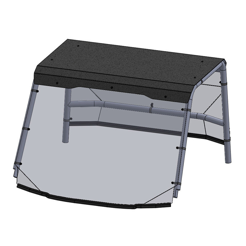 %WINDSHIELDS (FR/RR) + ROOF HC POL RAN 150 20-22