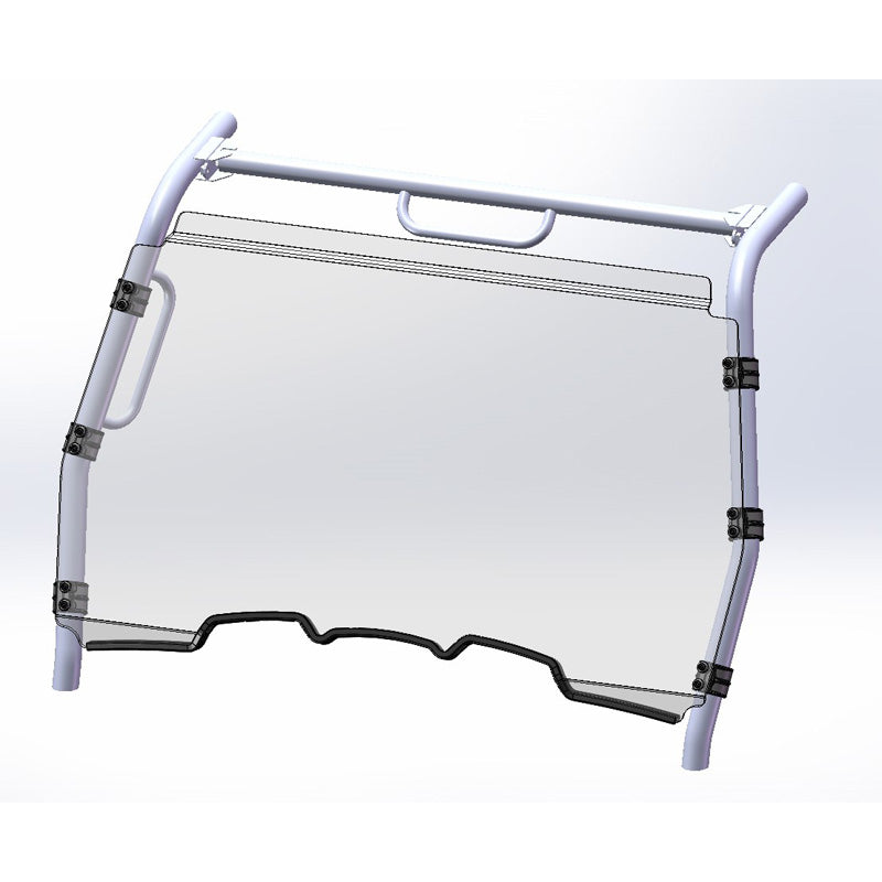 %FULL WINDSHIELD HC KYMCO UXV 450I 16-18