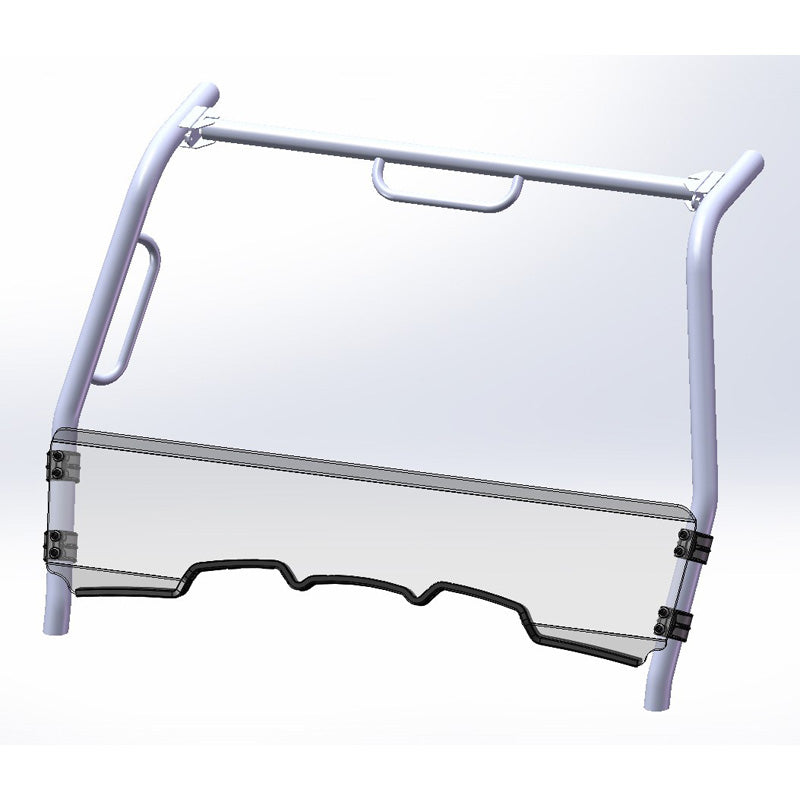 HALF FOLDING WINDSHIELD (HARD COAT) KYMCO UXV 450I 16-18