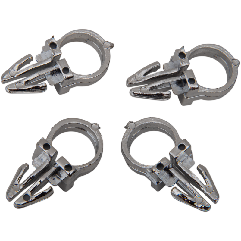 3/8' I.D. H/BAR WIRE CLIPS CHRM(4PAK)