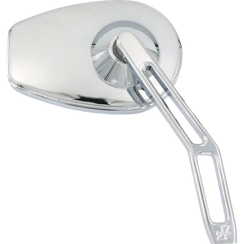Mirror, Micro OEM, V2 cut out stem, Right, Chrome