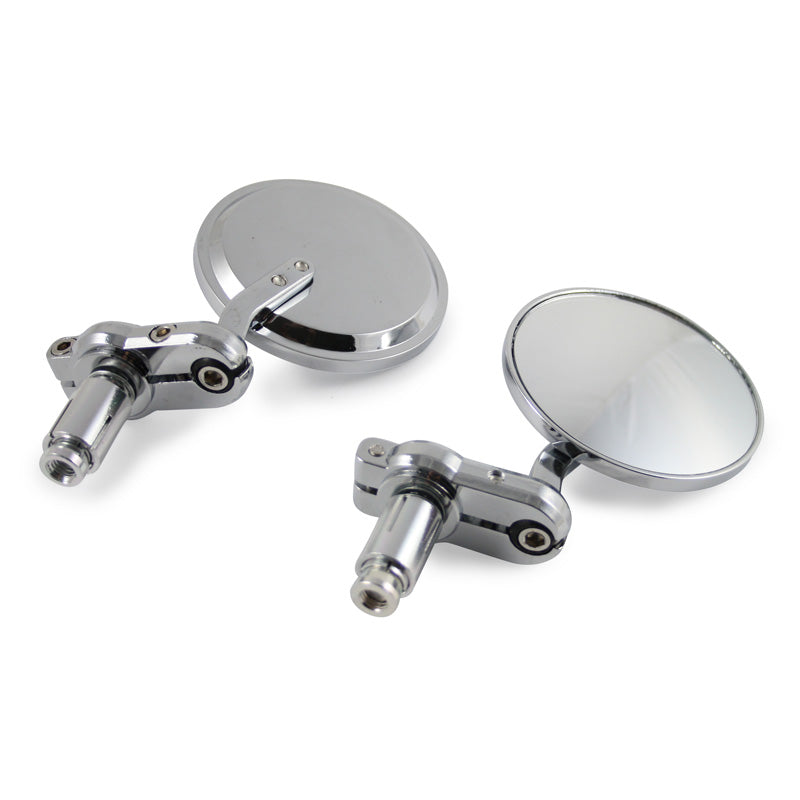 HANDLEBAR END MIRROR CHROME (PR)