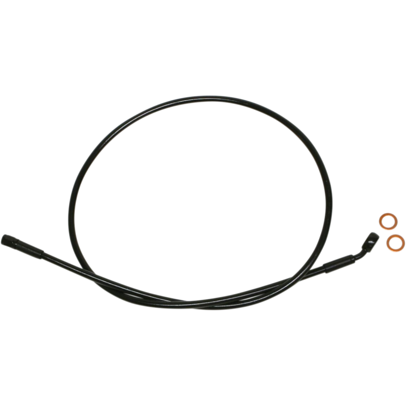XR BLK/BLK Upper Brake Line 35, 7/16" Banjo