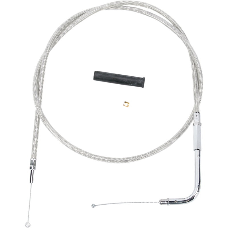 96-UP 48.5" S/S THROTTLE CABLE