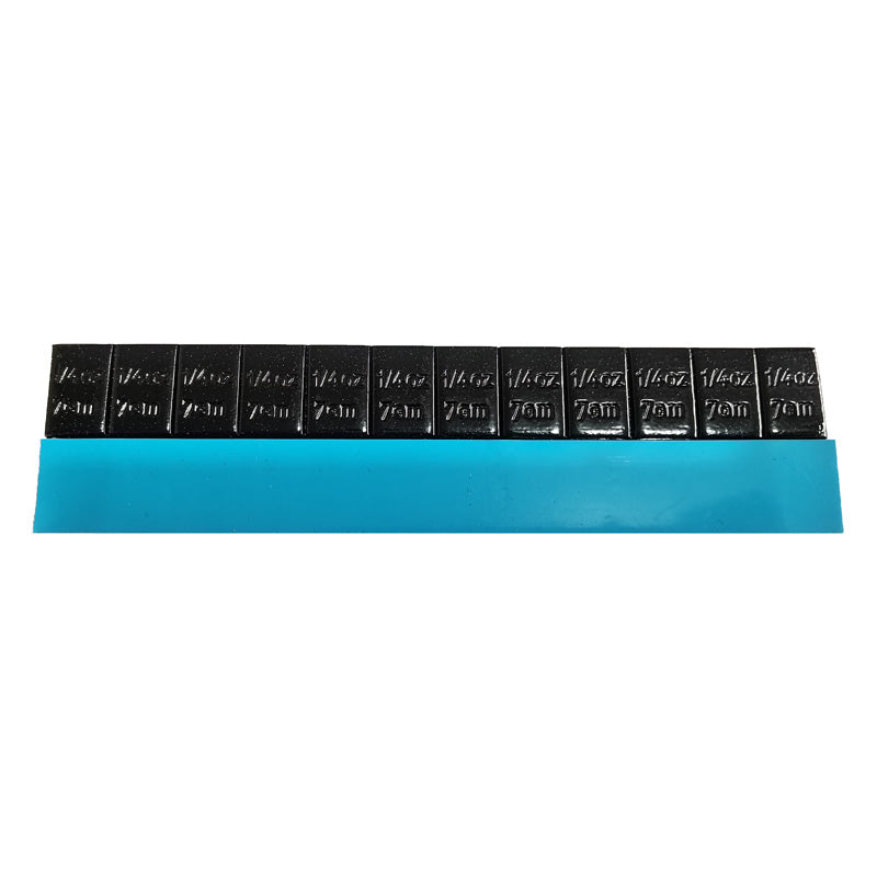 LEAD ADHESIVE WEIGHT BLACK 1/4OZ X 12=48 STRIP