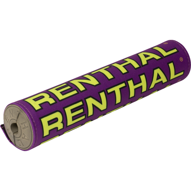 RENTHAL VINTAGE CLOTH SX BAR PAD PU/BK/YL GREY FOAM 10" P353