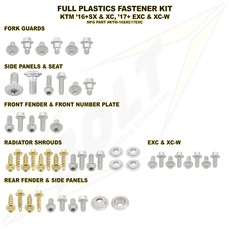 KTM Full Plastics Fastener (Kt)