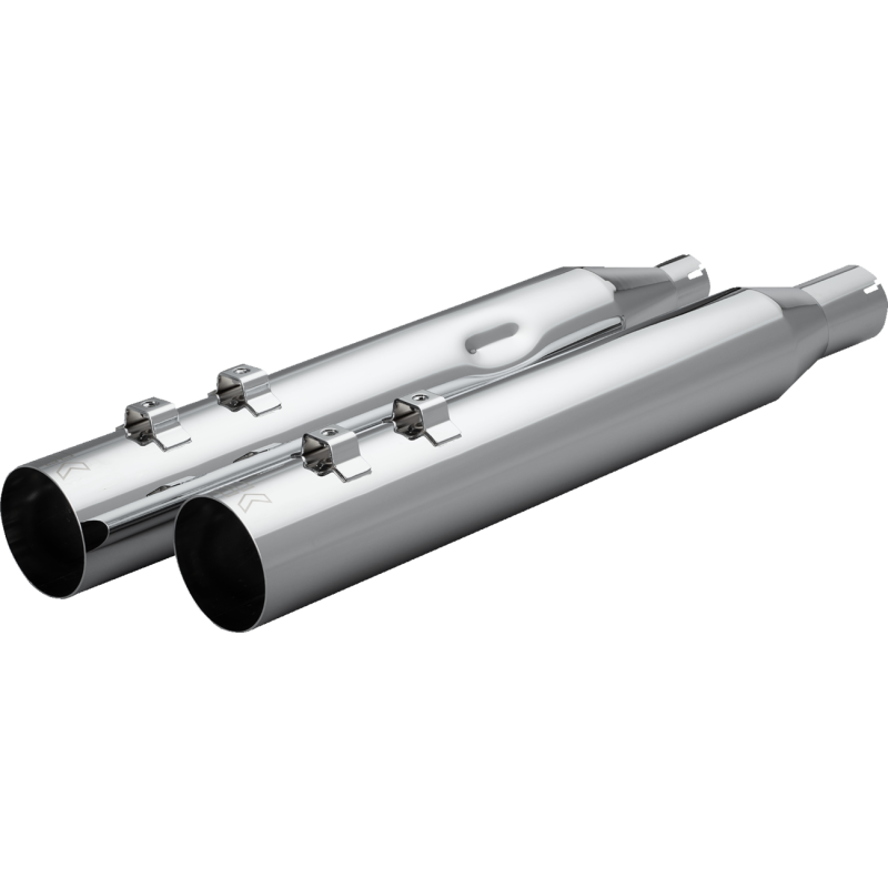 Slip-On Straight Cut Muffler - 4" - M8 - CHR