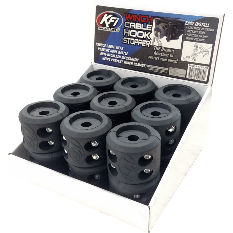 SPLIT CABLE HOOK STOPPER - 18 PACK - COUNTER TOP