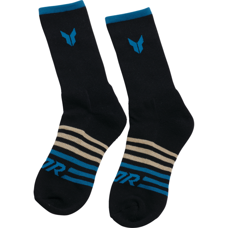 SOCKS 3PK BLACK SM/MD