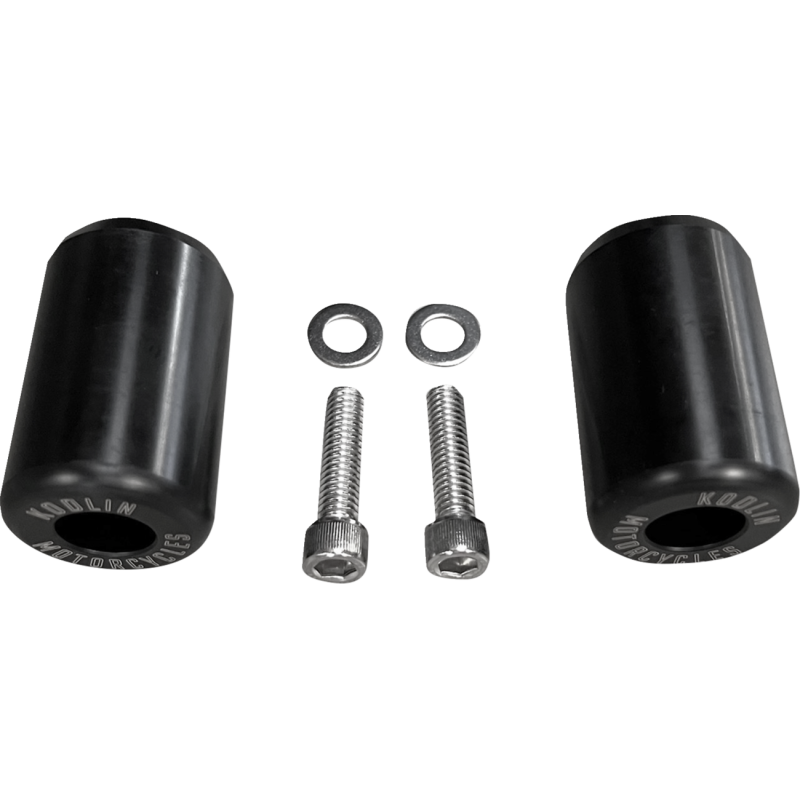 REPLACEMENT ENDCAPS FOR REAR/ENGINE GUARDS BLACK (PAIR)